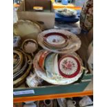 A selection of various china including Worcester, Aynsley and Shelley, etc