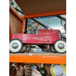 Vintage tinplate Triang Royal Prince pedal car, circa 1950s