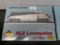 Proto 2000 boxed BL2 locomotive, HO scale, in box