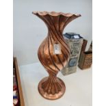 An Italian copper vase probably 1930s by Egidio Casagrande, 44cm