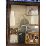 A World War I medal group to include 1914/15 Star, War Medal, Victory Medal and R.N. Long Service me