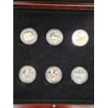 A quantity of Silver Proof Royal Mint coins relating to the history of The Royal Navy (18), all £5 d