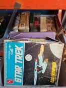 Three cartons of diecast vehicles and other toys to include a selection of James bond cars