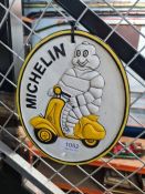 Michelin on a scooter sign