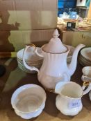 Royal Albert Val D'Or selection of part coffee and tea set, plates and milk jug