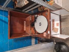 A 'Parlophone' vintage HMV wooden gramophone