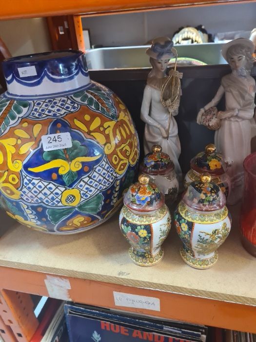 A pair of Spanish figurines, two pairs of modern ginger jars and sundry - Image 6 of 6
