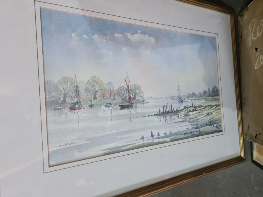 Various watercolours, prints and similar - Image 9 of 18