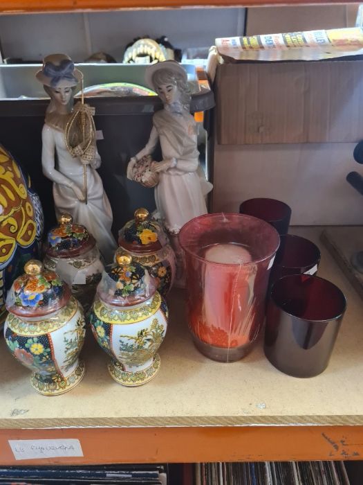 A pair of Spanish figurines, two pairs of modern ginger jars and sundry - Image 4 of 6