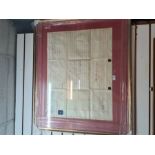 An old framed Indenture, 19th Century, relating to a property in Victoria Road, Southsea, Hampshire