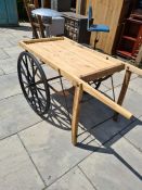 Old market style two wheeled cart