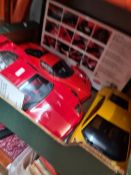 Two 1:12 scale Kyosho Ferrari models to include F40 and Enzo, and a Avtoart 1:12 scale Lamboghini