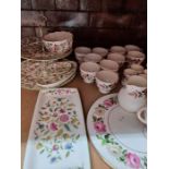 A quantity of Wedgewood Hathaway Rose pattern dinner and tea ware and sundry