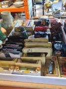 Two trays of modern die cast vehicles, mainly Lledo and Matchbox 'Models of Yesteryear'
