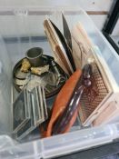 A quantity small quantity of coins, postcards and sundry