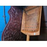 Inlaid display shovel depicting a Victoria Malting Floor, dated 1890