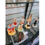 7 Royal Doulton Bunnykins figures