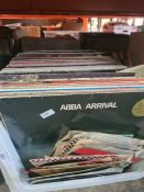 A quantity of vinyl LP records and 7" singles, mainly 70s era