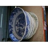 A sundry lot of china, mainly plates