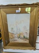 A pair of early 20th Century watercolours of Cairo Street scenes, by S. St John, 1912, 24.5cm x 34cm