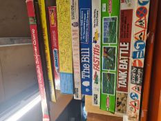 A selection of vintage board games, from the 80s and 90s etc, including Tank Battle, Lord of the Rin