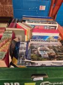 Three boxes of books, some relating to local interest i.e. Southampton, cooking, etc