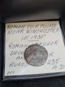 Roman coin believed to be from Emperor Severus Alexander period 222-235AD by repute, identical to th