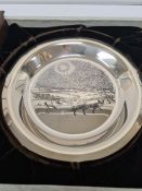 Two limited edition Sterling silver plates designed by James Wyeth boxed with paperwork, certificate