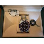 ROLEX; A 2023 Rolex Submariner Date 'Bluesy' 41mm stainless steel and 18ct gold and Oyster strap, da