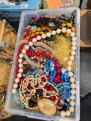 3 Boxes of modern and vintage costume jewellery