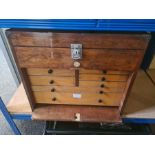 Toolmakers chest by EMIR, Ashford with fitted felt lined drawers