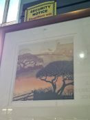 Three pencil signed etchings to include 'Eden Vale' by Kenneth Leech and 'Snowlight' by Philip Green