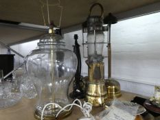 A selection of lamps, electric and gas, AF