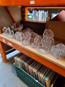 A quantity of animal plaque style paperweights, by Max Jonasson, glass figures and sundry