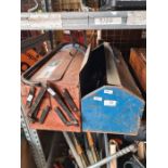 Two old tool boxes with contents