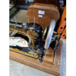 A vintage sewing machine by Jones