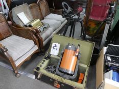 A Celestron 8 Astrological telescope with stand and accessories, cased