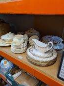 A small quantity of Spode Fleur de Lys, gold innerware and a quantity of Royal Doulton "The Coppice"
