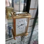 A good quality modern carriage clock by Thomas Braithwaite, London