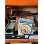 A box of ephemera