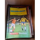 A small quantity of Football programmes, including World Cup and International matches