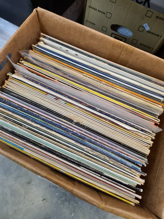 A large quantity of vinyl LP records, to include 78s (6 boxes)