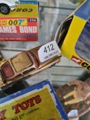 A 1960s James Bond Aston Martin DB5 by Corgi and a James Bond Toyota 2000 GT, by Corgi (new box)