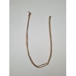 9ct yellow gold belcher chain, 71cm, marked 9ct, approx 5.5g