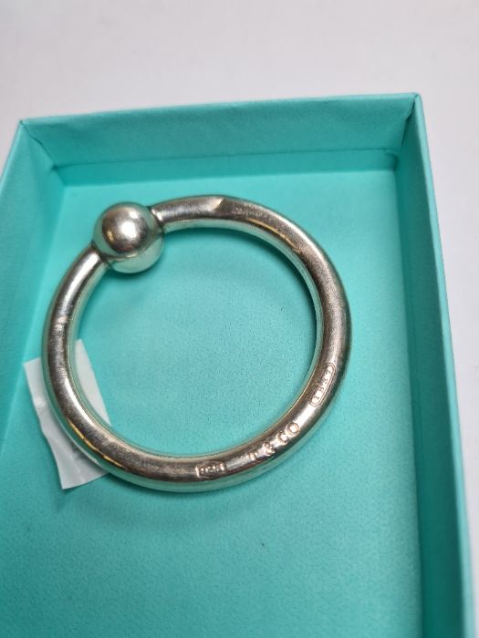 Tiffany and Co; a silver Tiffany and Co silver baby rattle, boxed - Image 2 of 4