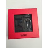 HUGO BOSS; A boxed, as new Hugo Boss mens belt gift set