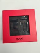 HUGO BOSS; A boxed, as new Hugo Boss mens belt gift set