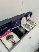 A collection of four Bradford Exchange watches. To include a Royal Navy fleet air arm commemorative
