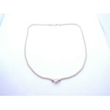14K yellow gold necklace with single bezel set round cut diamond, approx 0.5 carat, diamond colour G