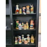 Collection of 18 Toby jugs, various sizes and designs